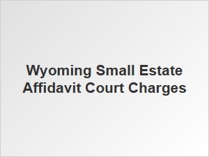 Wyoming Small Estate Affidavit Court Fees